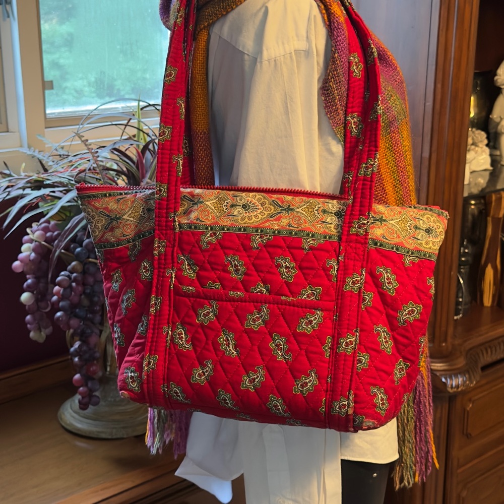 Vera Bradley Shoulder Bag W/ Crossbody Wallet, Lined Makeup Bag, 2 Glasses Bag!